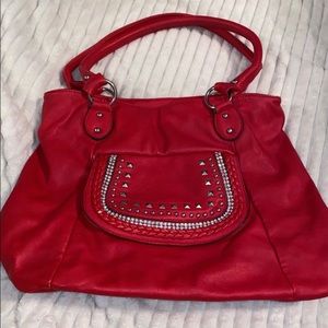 Red charming Charlie purse